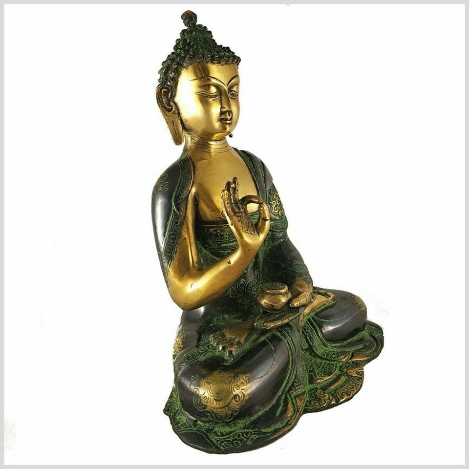 Lehrender Buddha Vitarka Mudra Lehrender Buddha25cm 2,8kg Messing in München