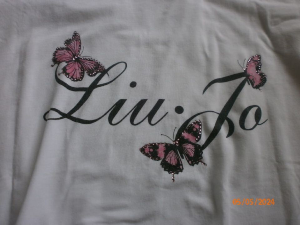 Designer Liu jo Damen T-Shirt weiß rosa Schmitterling Gr. 38 S in Dortmund