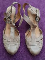 Sandalen mit Absatz☆Gr.39☆Leder☆taupe☆ Sachsen - Eilenburg Vorschau