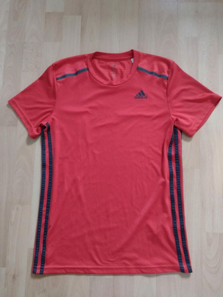Adidas climacool Funktionsshirt Sportshirt T-Shirt rot schwarz S in Braunweiler