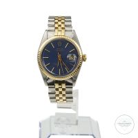 Rolex Datejust 36 Gold Stahl Ref. 1601 Jubilee Band Bicolor Blau Bayern - Pfarrkirchen Vorschau