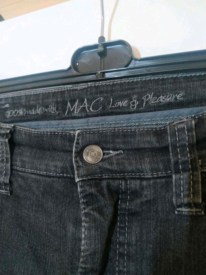 MAC schwarze / dunkelgraue Jeans Melanie Gr. 42/32 in Kall