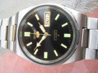 Seiko 5 Automatik Armbanduhr Uhr HAU Schwarz Japan Stahlarmband Brandenburg - Blankenfelde Vorschau