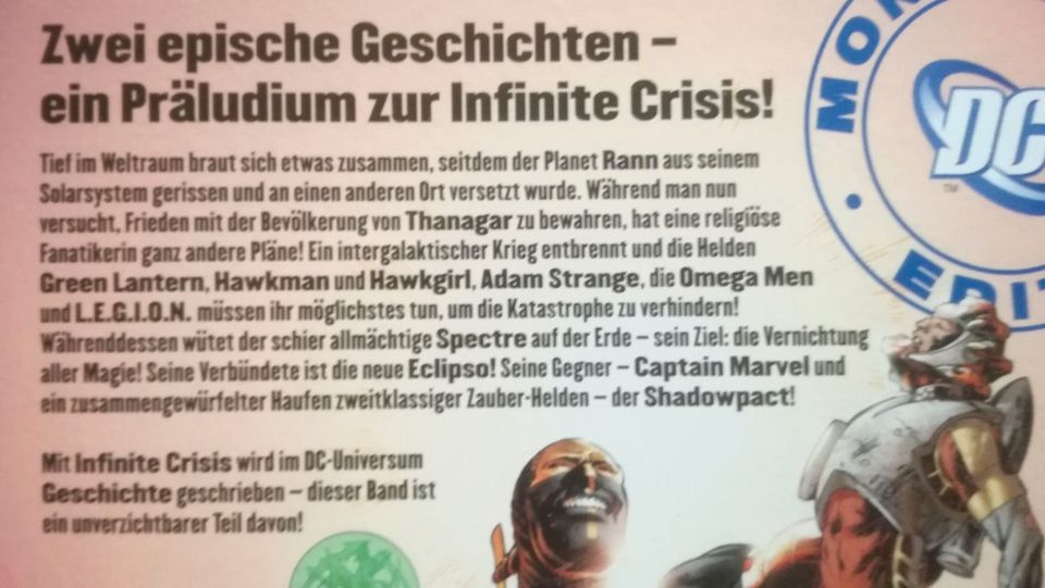 DC Monster Edition Megaband Infinite Crisis 1-3 kompl Panini 3xSC in Nideggen / Düren