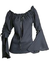 Mittelalter Bluse Carmen Crinkle Larp freesize  38 40 42 44 Nordrhein-Westfalen - Leichlingen Vorschau