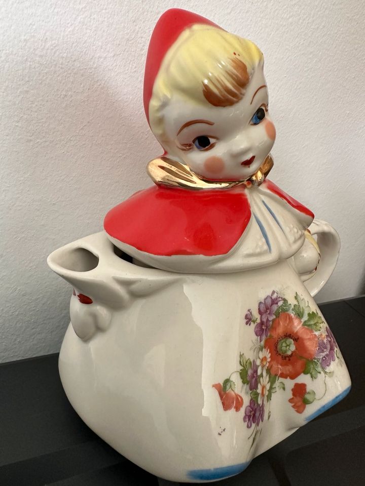 USA Red riding Hood Teapot, Rotkäppchen Teekanne, Antiquariat in Mallersdorf-Pfaffenberg