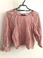 Bershka Bluse rot weiß Gr. L Dresden - Neustadt Vorschau