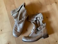 Sommerstiefel Boots Latte a Mano Gr. 35/36 beige, Echtleder Baden-Württemberg - Ulm Vorschau