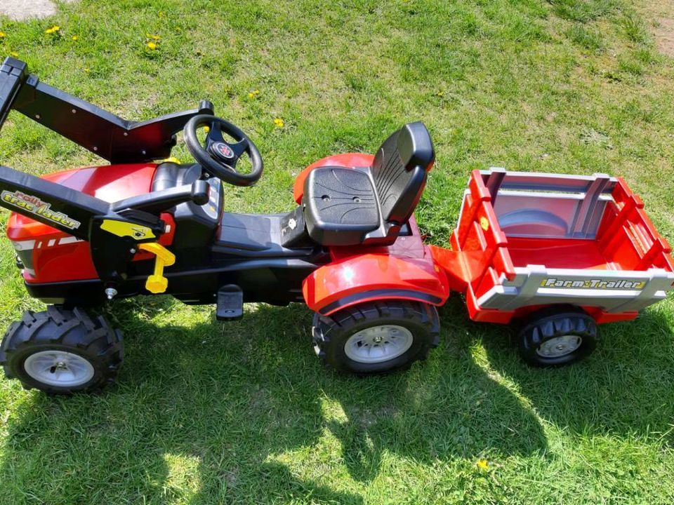 Rolly Toys Farmtrac + Trailer neuwertig in Lübbenau (Spreewald)