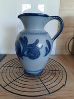 großer Westerwälder Keramik Krug Salzglasur blau grau Handarbeit Hessen - Hadamar Vorschau