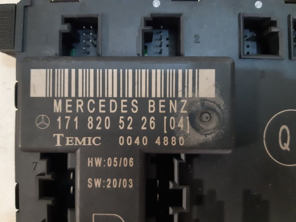 Mercedes Benz MB R171 SLK Steuergerät Türsteuergerät 1718205226 R in Töpen