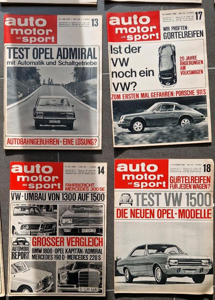 Auto Motor Sport, Jahrgang 1966, sehr guter Zustand in Nürnberg (Mittelfr)