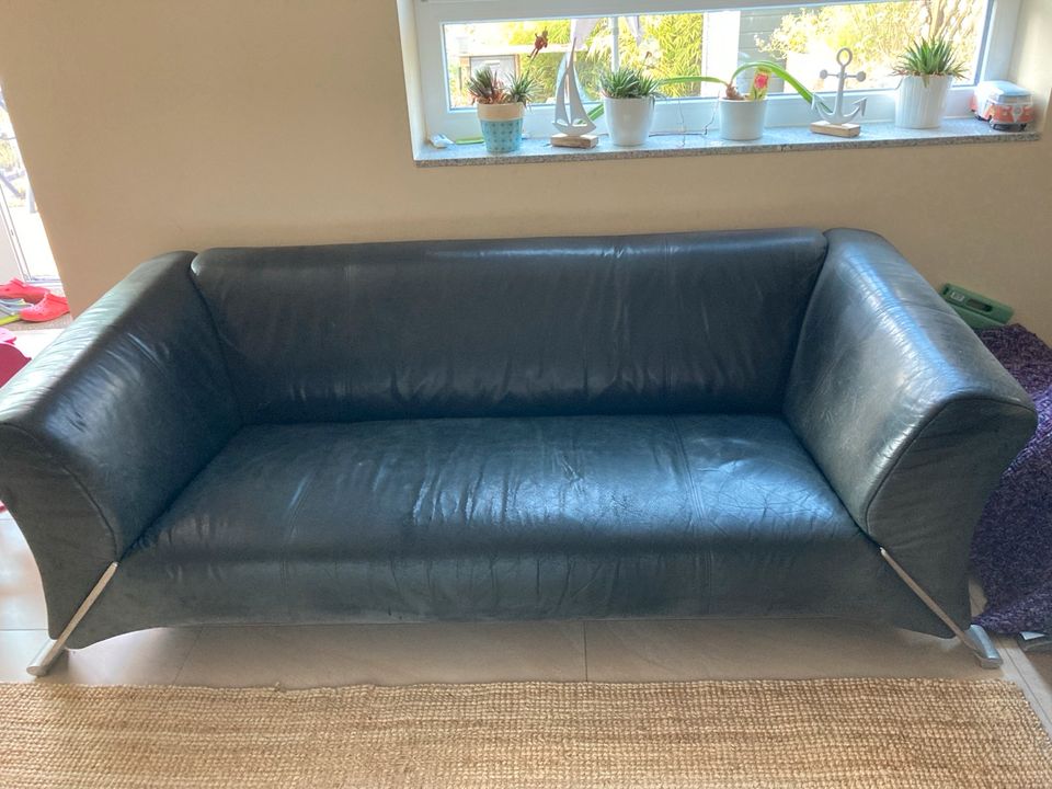 Dreisitzer/Couch/Sofa Leder von Rolf Benz Nr. 322 in Erlensee