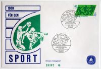 FDC Ersttagsbrief Für den Sport 1980 Fußball Nordrhein-Westfalen - Krefeld Vorschau