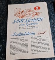 Alte Broschüre 1946 Dr.Oetker "Gute Gerichte ohne Kartoffeln" Schleswig-Holstein - Lübeck Vorschau