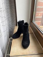 Schwarze Stiefeletten mit Absatz 5 cm Niedersachsen - Höhbeck Vorschau