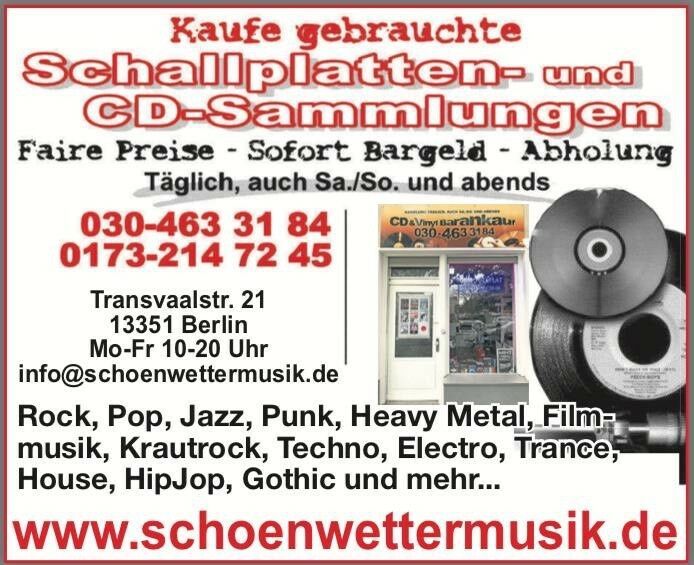 WIR KAUFEN IHRE LP & CD SAMMLUNG AUF! ROCK,METAL ETC. 12" in Berlin