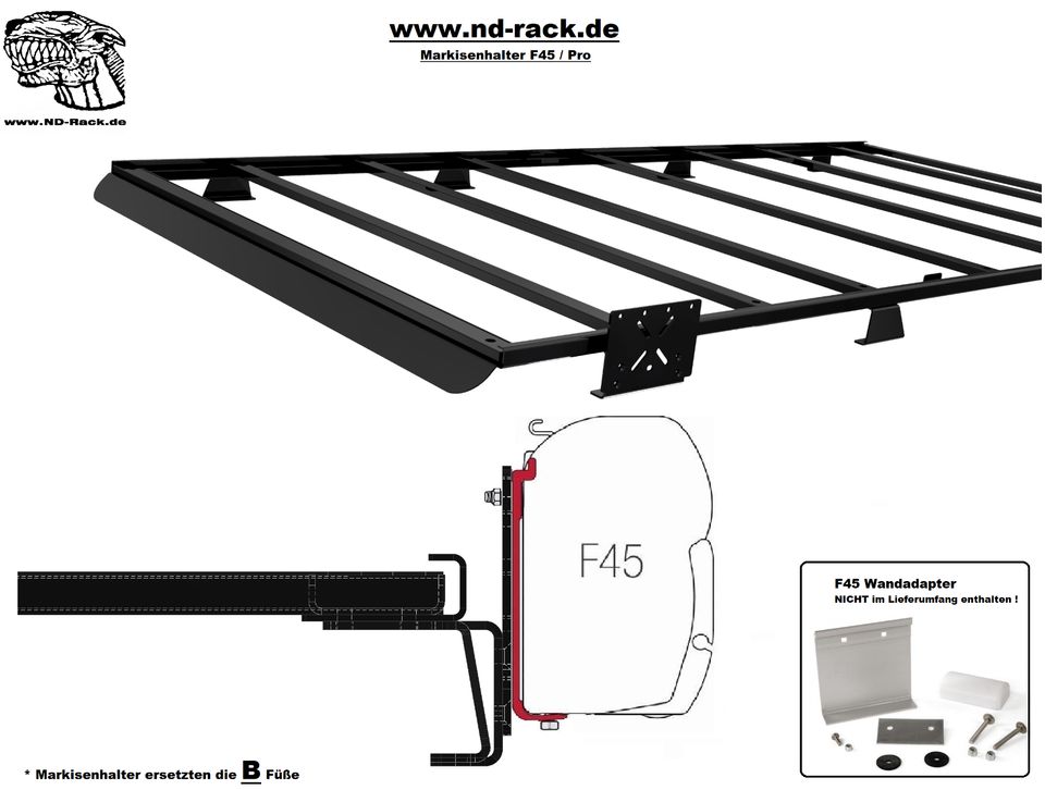 Dachträger Plattform Mercedes Sprinter / VW Crafter ND-Rack in Langenberg