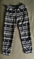 H&M Pyjamahose Schlafhose Fleece dick Große S Winter blau weiß Hessen - Nüsttal Vorschau