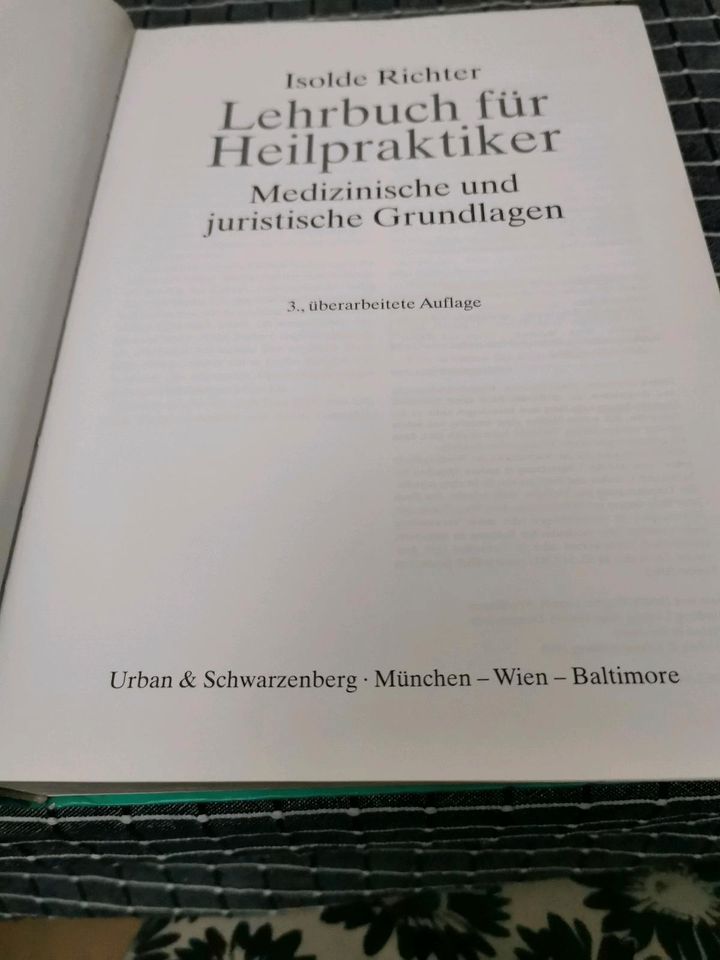 Lehrbuch für Heilpraktiker, Richter, 3.Auflage 1996 in Dresden