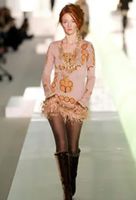 Chanel Runway RTW 2003 FR34 Pullover Top Rosa Federn Kaschmir Seide XXS Bayern - Haag in Oberbayern Vorschau