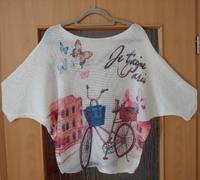 Pullover S M L XL * Fledermausärmel * Made in Italy creme Brandenburg - Bernau Vorschau