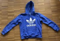 Adidas Hoodie mit Adidas Logo Trefoil blau Sweatshirt Retro Hessen - Fulda Vorschau