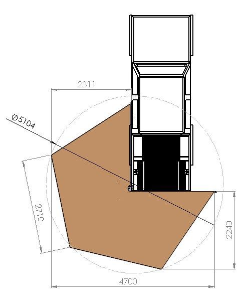 Big Country Ostrich Wing - freitragende 270Grad Markise 2.7m in Herne