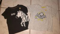 2 T-Shirts Gr. 80 Zebra Hai C&A Babyclub Ergree Nordrhein-Westfalen - Marl Vorschau
