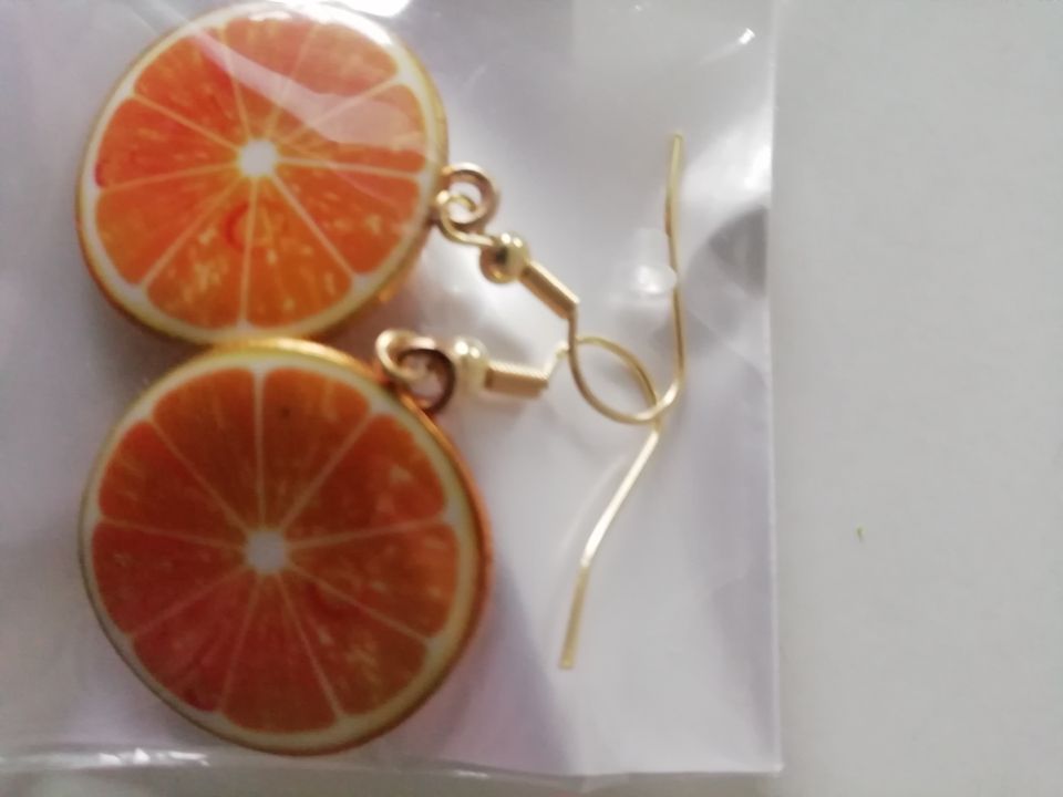 Modeschmuck  Ohrhänger als Orangenscheibe in Nistertal