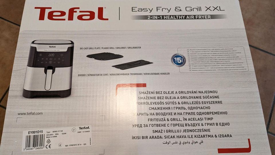 TEFAL EY801D Easy Fry & Grill XXL wie neu Heißluftfriteuse in Bomlitz