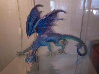 Dekoration Drache blau glitzernd Vintage ca. 30cm lang Nordrhein-Westfalen - Gelsenkirchen Vorschau