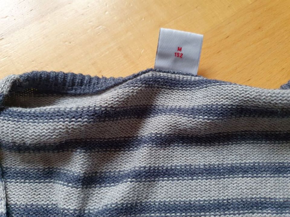 S. Oliver Pullover V-Ausschnitt Strick Pullover grau 152 in Hannover