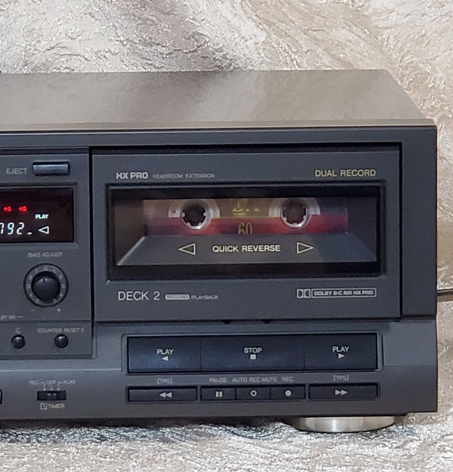 TECHNISC RS TR515 Doppeltes Cassettendeck, 2xTonköpfen m.Japan Vi in Dresden