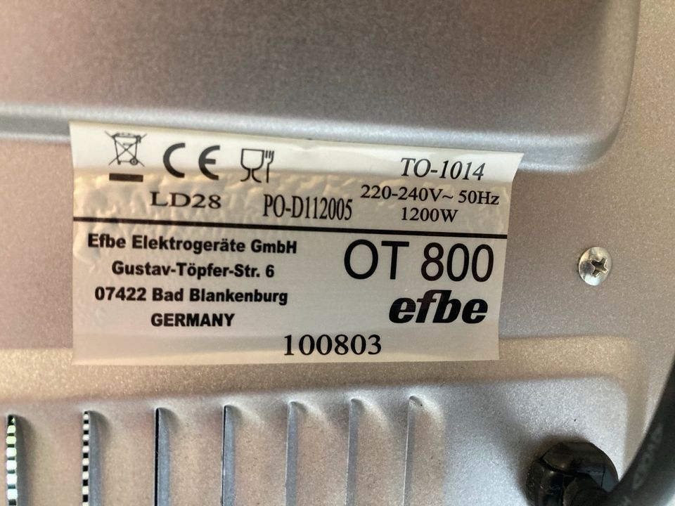 Efbe-Schott OT 800 Mini Backofen Single Küche Studenten in Potsdam