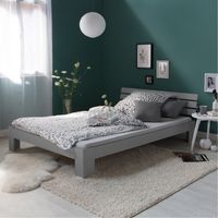 Bett Holzbett Futonbett Doppelbett Holz Grau 120x200 NEU 042-Ro Rostock - Hohe Düne Vorschau