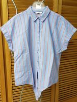 Bluse – Größe: 40 - Marke: Tom Tailor - Farbe: blau/orange gestre Nordrhein-Westfalen - Jüchen Vorschau