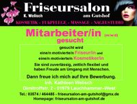 gesucht wird eine motivierte Friseurin und Kosmetikerin Brandenburg - Lauchhammer Vorschau