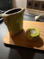 Vase Teelichthalter Keramik grün Rheinland-Pfalz - Neuwied Vorschau