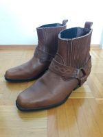 Cowboystiefel Westernboots Bikerboots Leder Gr. 39 braun Baden-Württemberg - Horb am Neckar Vorschau