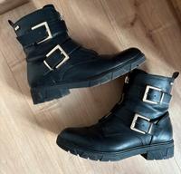 Boots s.Oliver Schwarz/gold Gr 40 Hessen - Seeheim-Jugenheim Vorschau