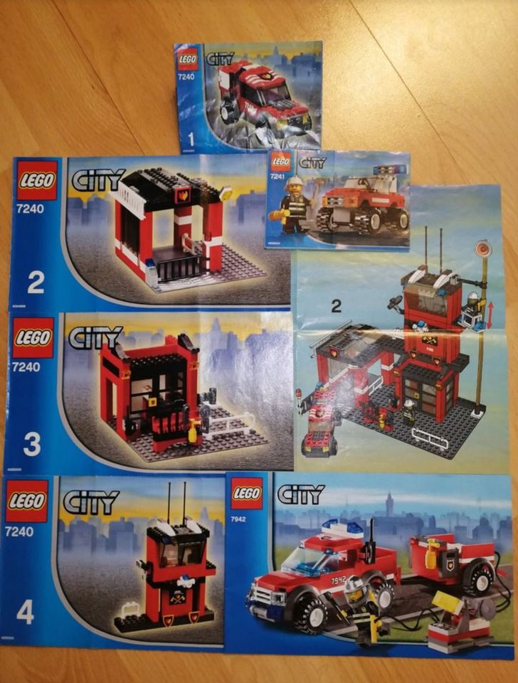 Lego® City – Feuerwehrstation + Pick-up + Buggy 7240+7942+7241 in Elsterwerda