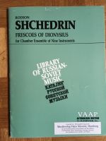 Noten: Rodion Shechedrin, Frescoes of Dionysius München - Schwabing-West Vorschau