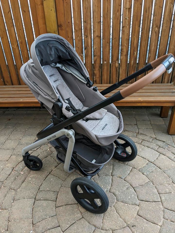 Kombikinderwagen Maxi Cosi lila, grau in Alzey