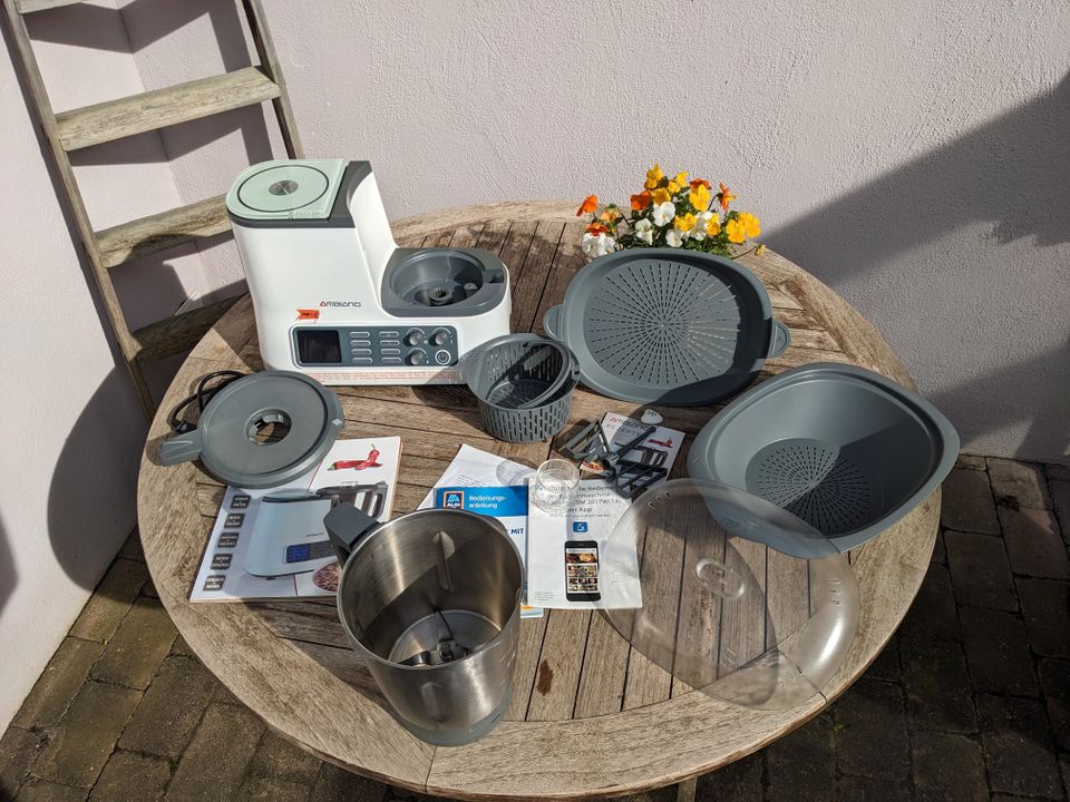 Ambiano Küchenmaschine ALDI Thermomix Neuwertig,mit WLAN und APP in Düsseldorf