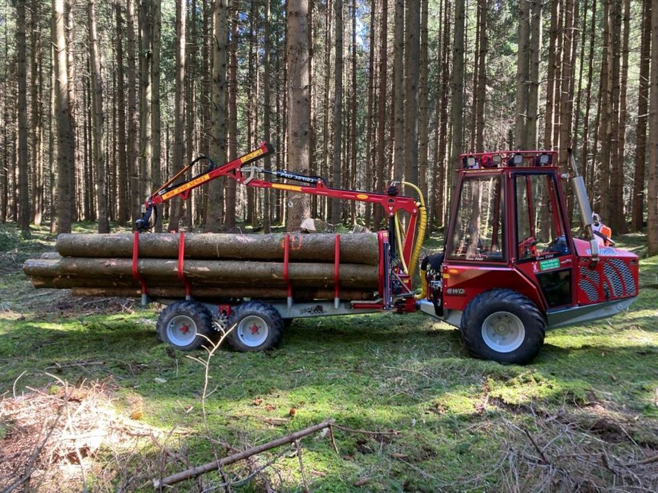 Kranman Bison 8.000 Forwarder Rückezug Forstkran - 2,0to Last SBF in Brockscheid