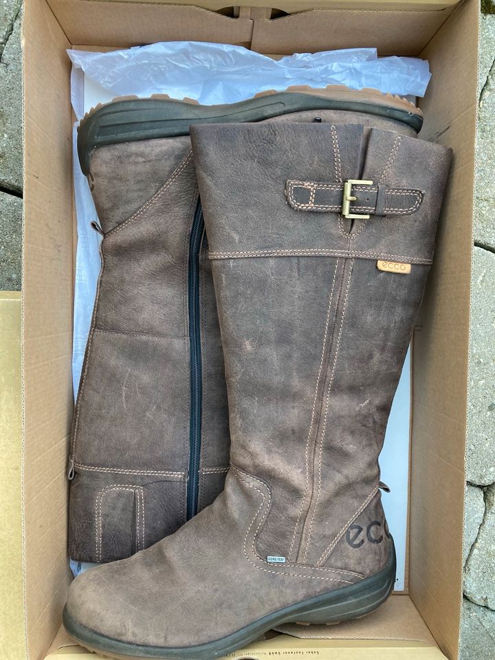 Stiefel,Ecco,39,Echtleder,GoreTex,dunkelbraun in Breitenfelde