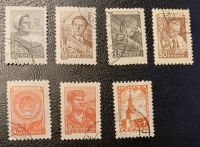 7 Briefmarken UdSSR, gestempelt, von 1947 bis 1959 Nordrhein-Westfalen - Leverkusen Vorschau