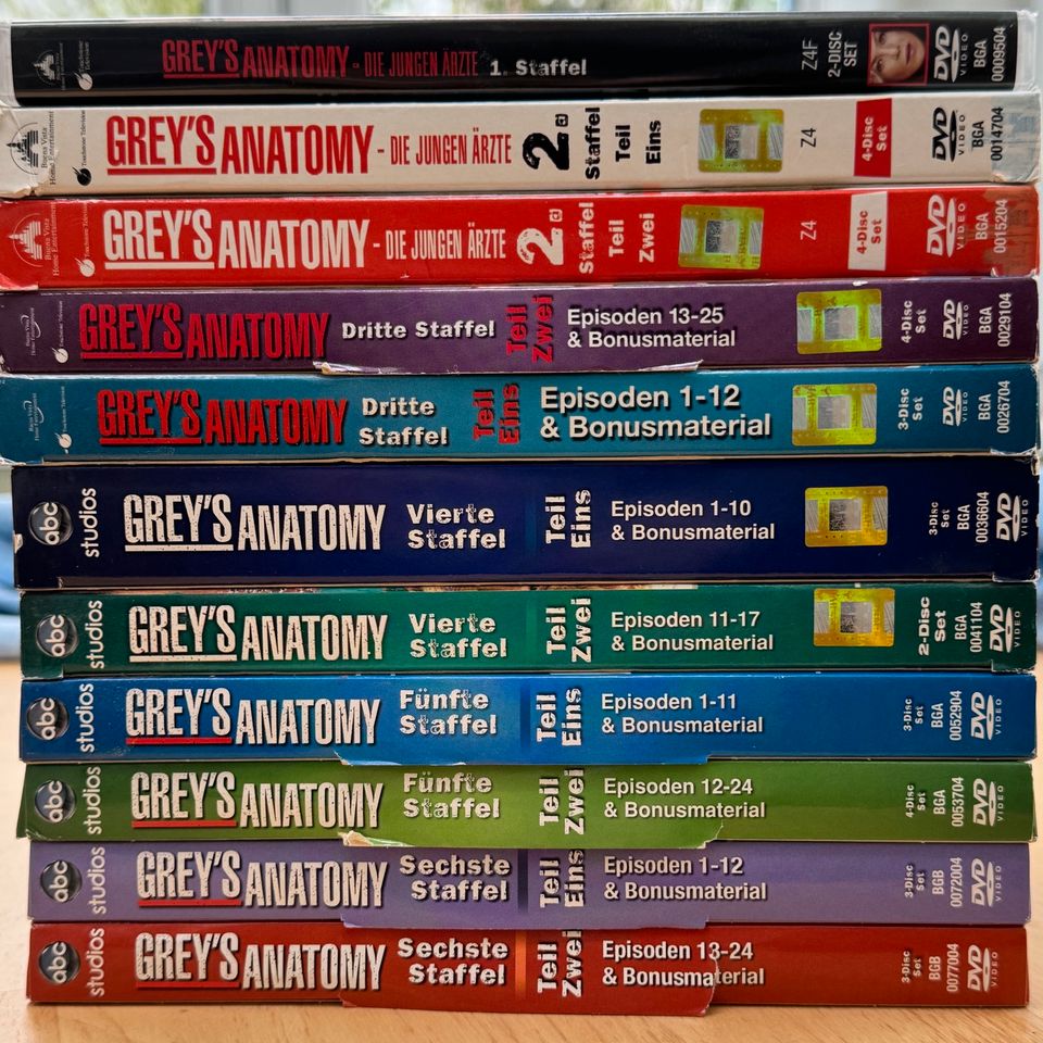DVD GREY‘S ANATOMY Staffel 1-6 komplett in Stadtbergen