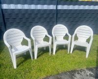4 Gartenstühle stapelbar weiß Balkonstühle 4 Stühle Nordrhein-Westfalen - Lippstadt Vorschau